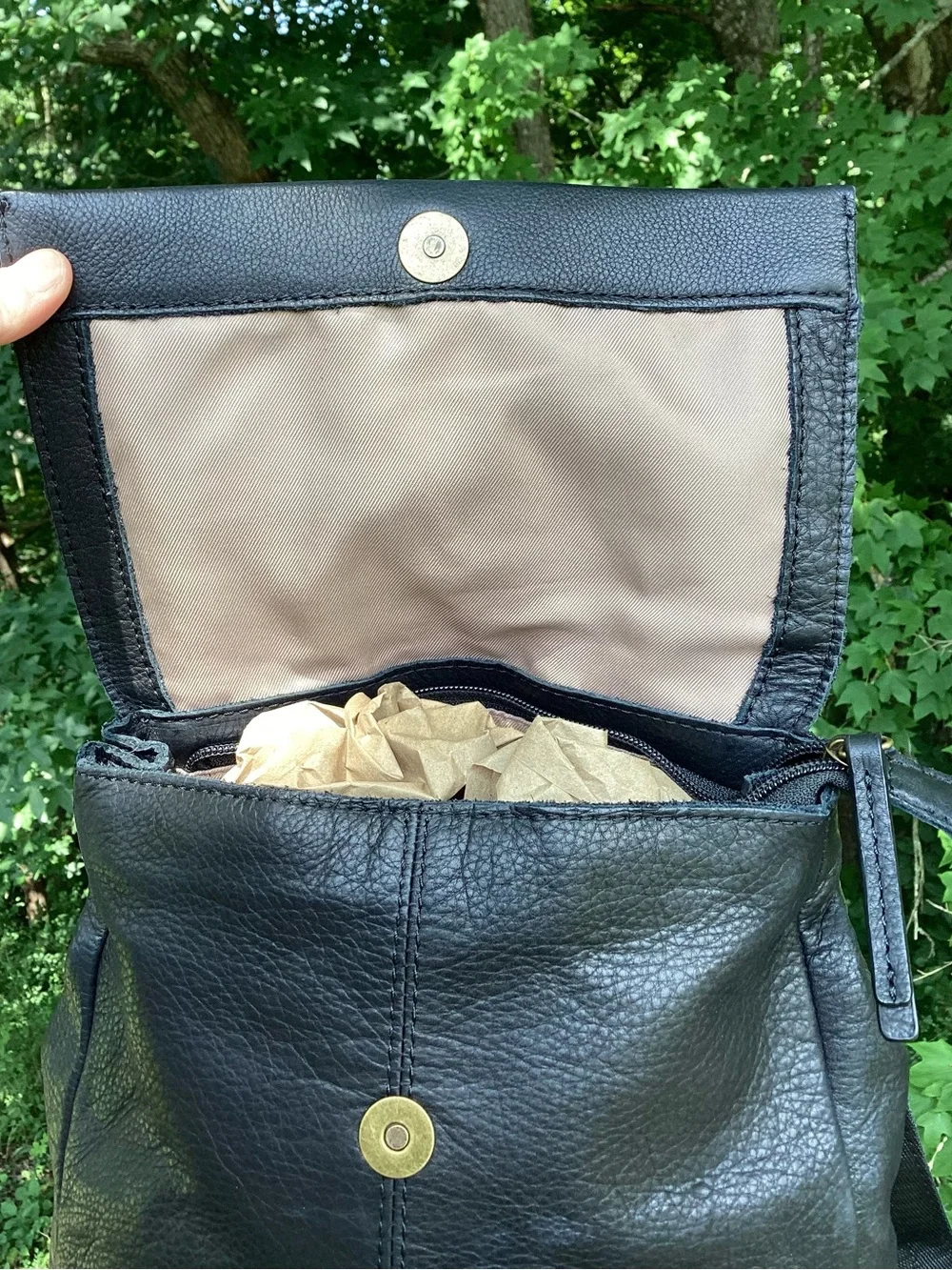 American Leather Co. black Liberty backpack like new